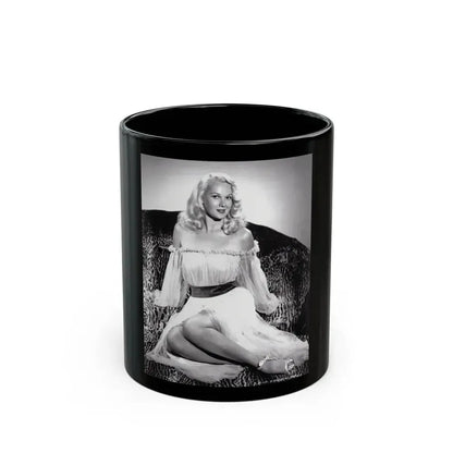 Adele Jergens #101 - 8x10 Vintage B&W Full Body Glamour Promo Photo for ''The Fuller Brush Man'' '48 (Vintage Female Icon) Black Coffee Mug 11oz - Go Mug Yourself