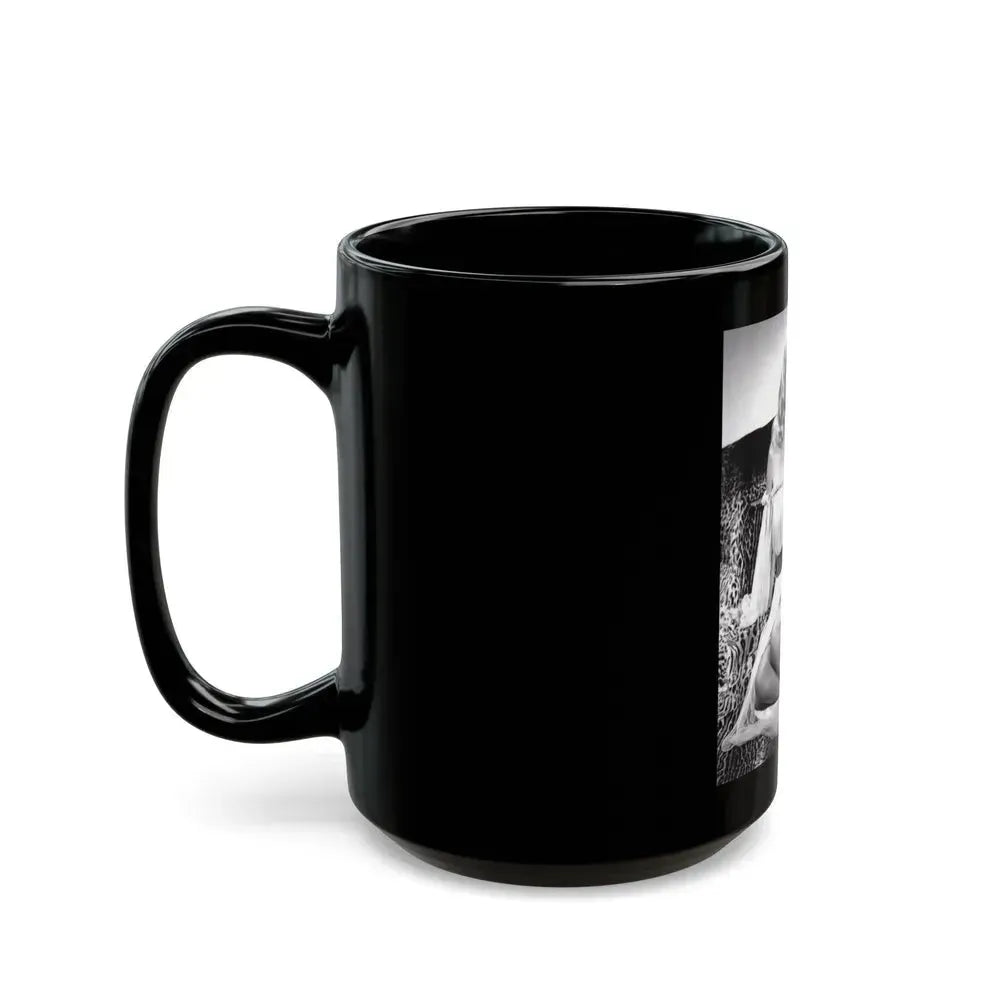 Adele Jergens #101 - 8x10 Vintage B&W Full Body Glamour Promo Photo for ''The Fuller Brush Man'' '48 (Vintage Female Icon) Black Coffee Mug - Go Mug Yourself