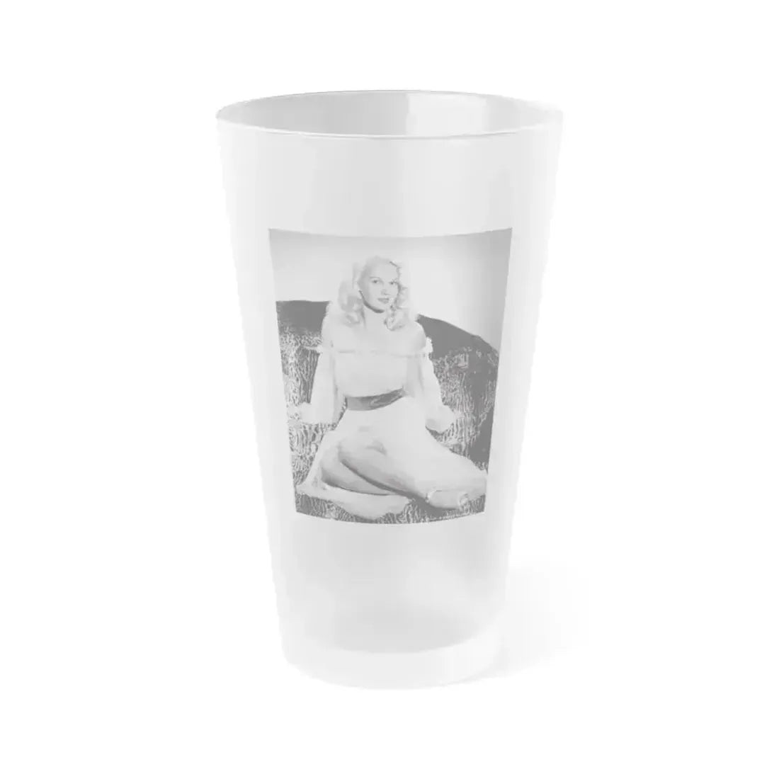 Adele Jergens #101 - 8x10 Vintage B&W Full Body Glamour Promo Photo for ''The Fuller Brush Man'' '48 (Vintage Female Icon) Frosted Pint Glass 16oz 16oz Frosted - Go Mug Yourself