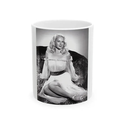 Adele Jergens #101 - 8x10 Vintage B&W Full Body Glamour Promo Photo for ''The Fuller Brush Man'' '48 (Vintage Female Icon) White Coffee Mug 11oz - Go Mug Yourself