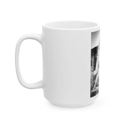 Adele Jergens #101 - 8x10 Vintage B&W Full Body Glamour Promo Photo for ''The Fuller Brush Man'' '48 (Vintage Female Icon) White Coffee Mug - Go Mug Yourself