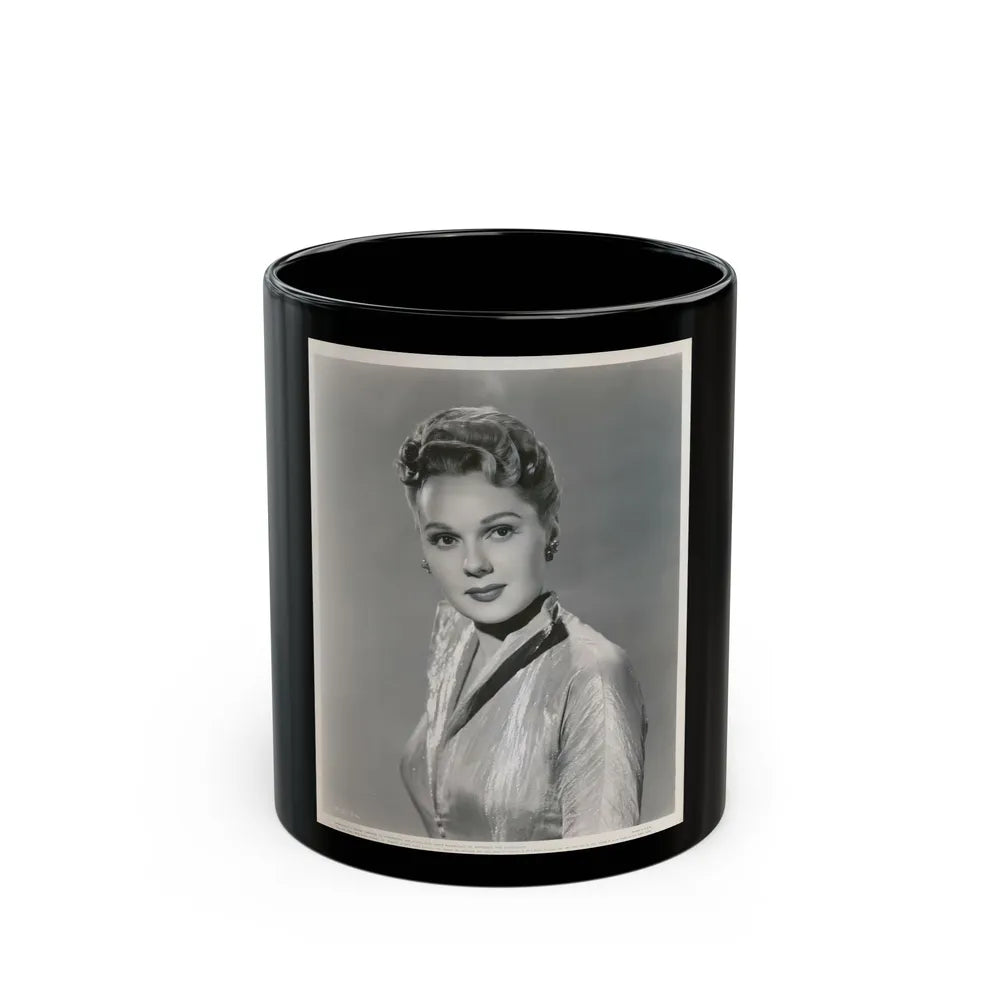 Adele Jergens #104 (Vintage Female Icon) Black Coffee Mug-11oz-Go Mug Yourself