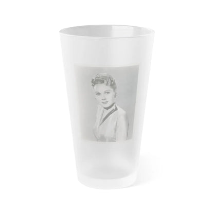 Adele Jergens #104 (Vintage Female Icon) Frosted Pint Glass 16oz-16oz-Frosted-Go Mug Yourself