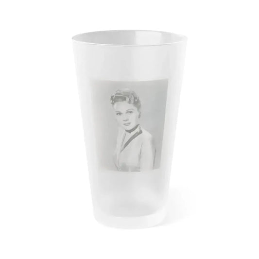 Adele Jergens #104 (Vintage Female Icon) Frosted Pint Glass 16oz 16oz Frosted - Go Mug Yourself