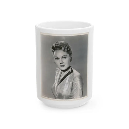 Adele Jergens #104 (Vintage Female Icon) White Coffee Mug-15oz-Go Mug Yourself