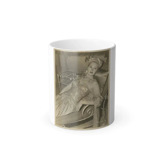 Adele Jergens #113 (Vintage Female Icon) Color Changing Coffee Mug 11oz - Go Mug Yourself