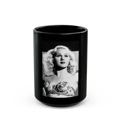 Adele Jergens #12 (Vintage Female Icon) Black Coffee Mug 15oz - Go Mug Yourself