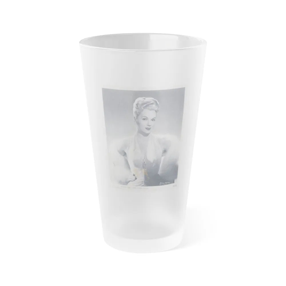 Adele Jergens #121 (Vintage Female Icon) Frosted Pint Glass 16oz-16oz-Frosted-Go Mug Yourself