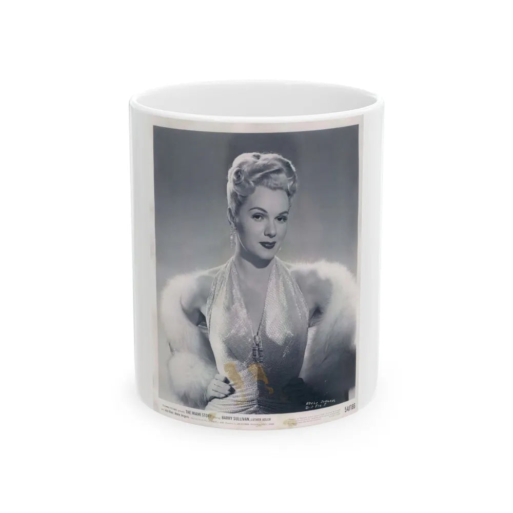 Adele Jergens #121 (Vintage Female Icon) White Coffee Mug-11oz-Go Mug Yourself