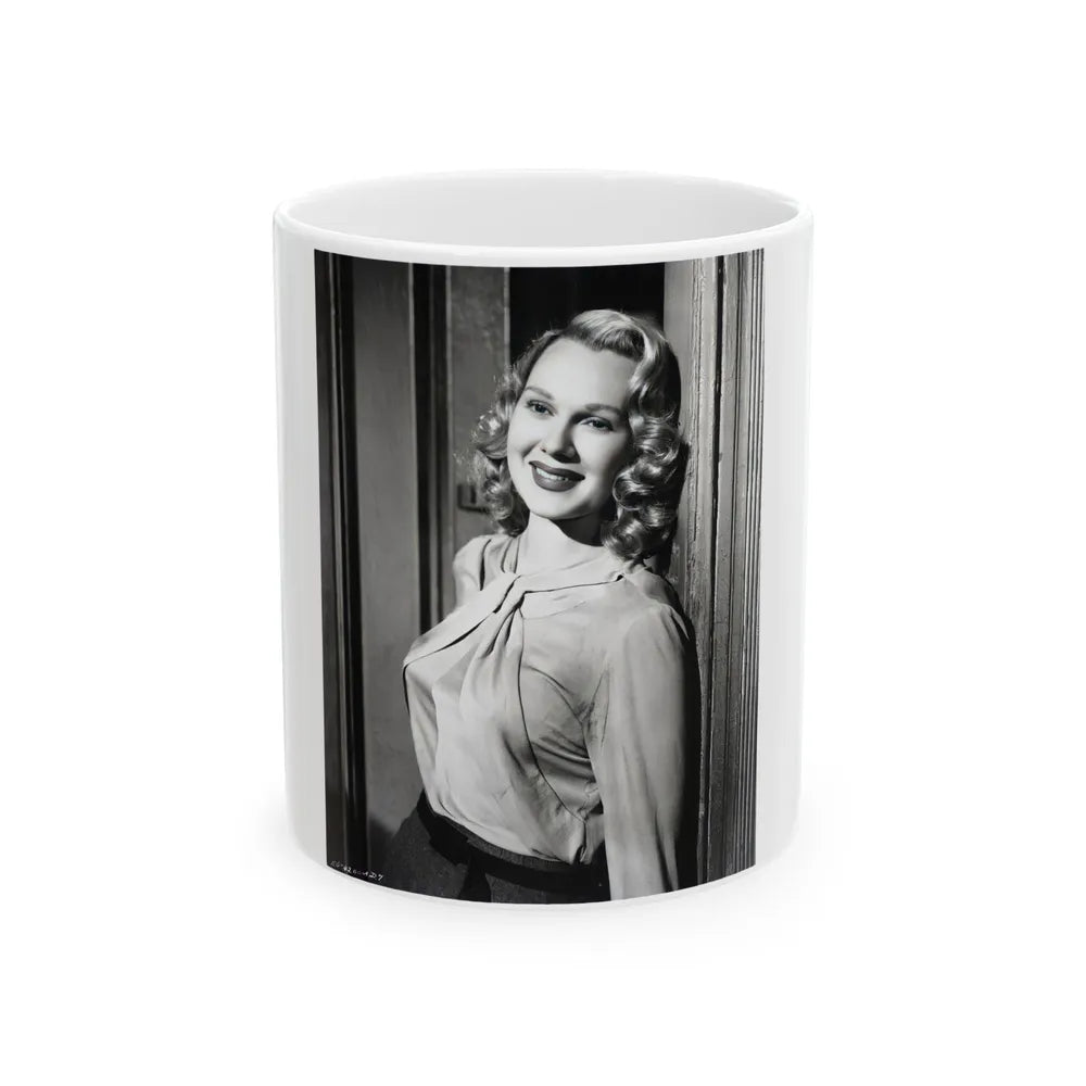 Adele Jergens #122 (Vintage Female Icon) White Coffee Mug-11oz-Go Mug Yourself