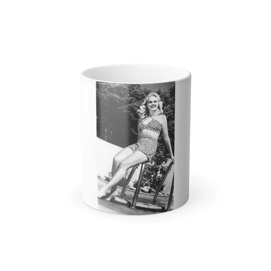 Adele Jergens #126 (Vintage Female Icon) Color Changing Coffee Mug 11oz - Go Mug Yourself