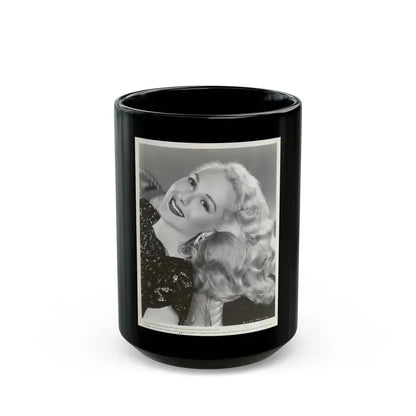 Adele Jergens #127 (Vintage Female Icon) Black Coffee Mug 15oz - Go Mug Yourself