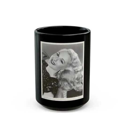 Adele Jergens #127 (Vintage Female Icon) Black Coffee Mug 15oz - Go Mug Yourself