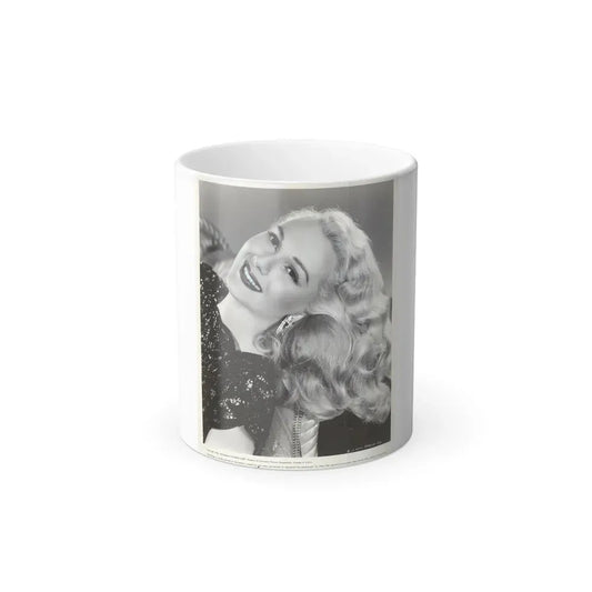Adele Jergens #127 (Vintage Female Icon) Color Changing Coffee Mug 11oz - Go Mug Yourself