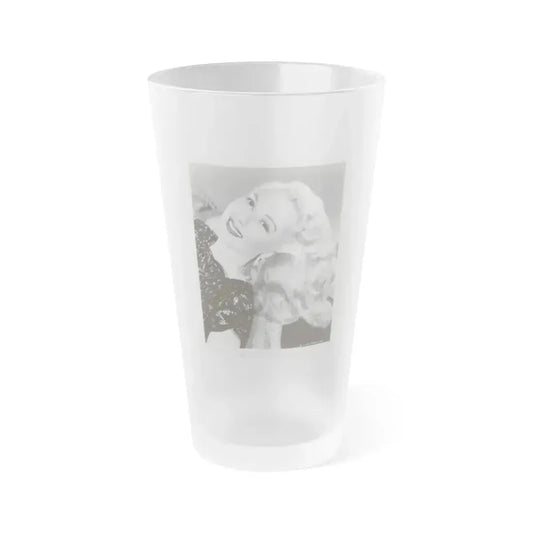 Adele Jergens #127 (Vintage Female Icon) Frosted Pint Glass 16oz 16oz Frosted - Go Mug Yourself