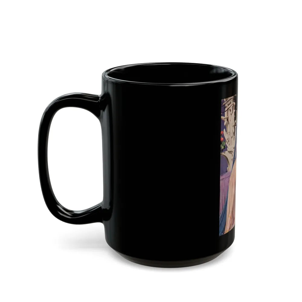 Adele Jergens #128 (Vintage Female Icon) Black Coffee Mug-Go Mug Yourself