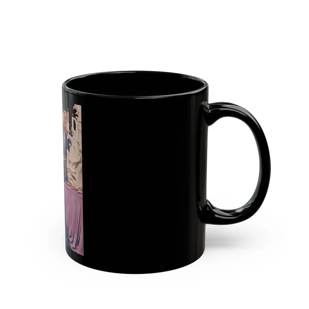 Adele Jergens #128 (Vintage Female Icon) Black Coffee Mug-Go Mug Yourself