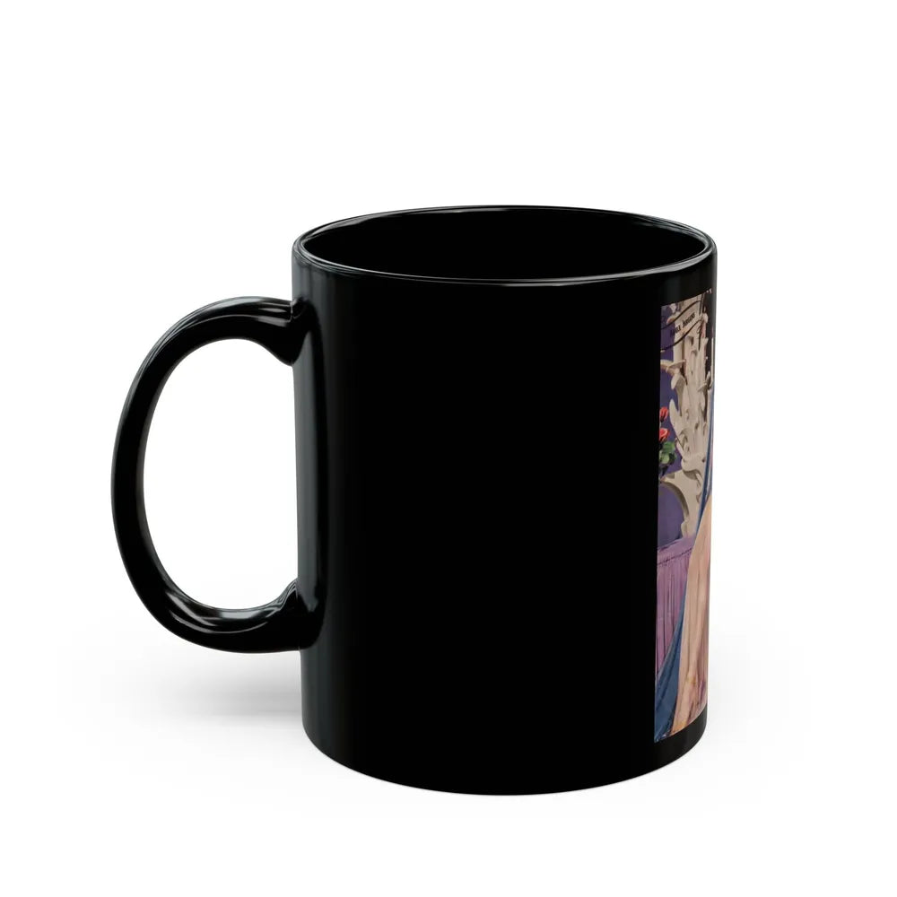 Adele Jergens #128 (Vintage Female Icon) Black Coffee Mug-Go Mug Yourself