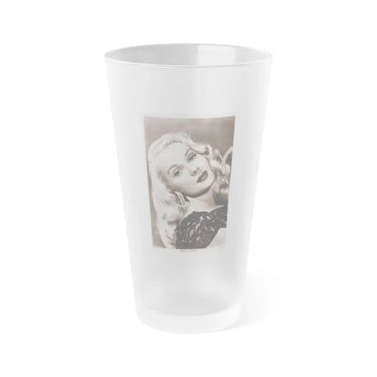 Adele Jergens #13 (Vintage Female Icon) Frosted Pint Glass 16oz-16oz-Frosted-Go Mug Yourself