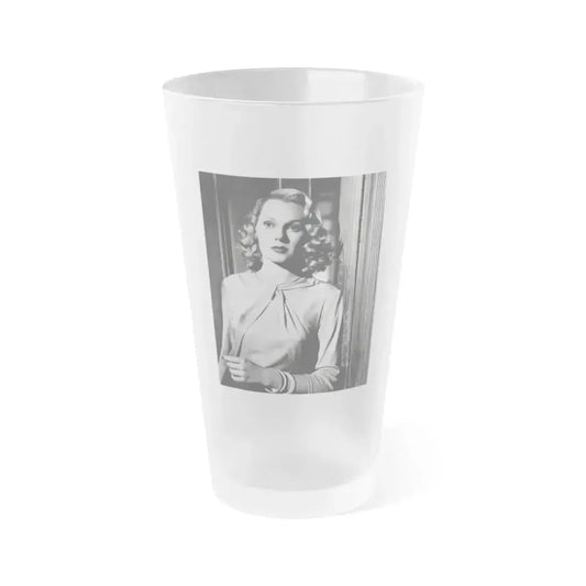 Adele Jergens #130 (Vintage Female Icon) Frosted Pint Glass 16oz 16oz Frosted - Go Mug Yourself