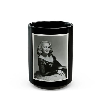 Adele Jergens #131 (Vintage Female Icon) Black Coffee Mug 15oz - Go Mug Yourself