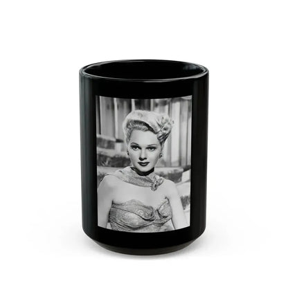 Adele Jergens #132 (Vintage Female Icon) Black Coffee Mug 15oz - Go Mug Yourself