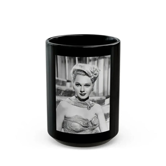 Adele Jergens #132 (Vintage Female Icon) Black Coffee Mug 15oz - Go Mug Yourself