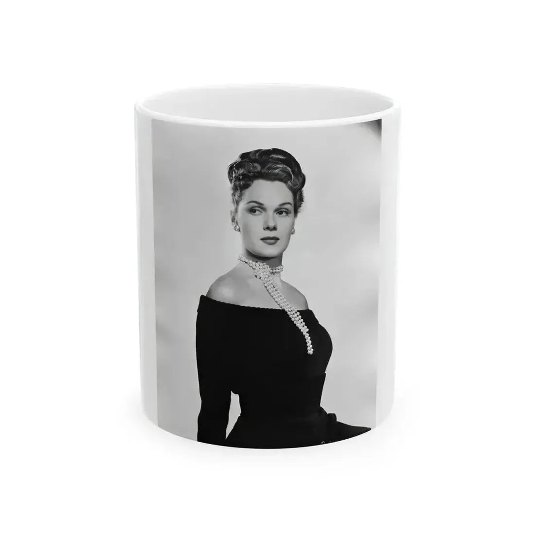 Adele Jergens #134 (Vintage Female Icon) White Coffee Mug 11oz - Go Mug Yourself