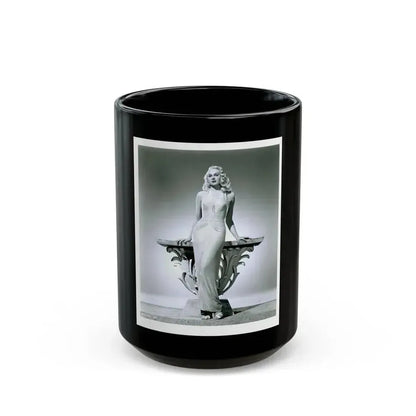 Adele Jergens #137 (Vintage Female Icon) Black Coffee Mug 15oz - Go Mug Yourself