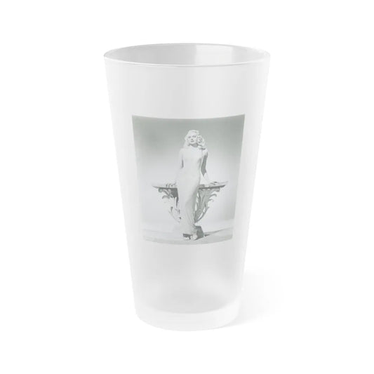 Adele Jergens #137 (Vintage Female Icon) Frosted Pint Glass 16oz-16oz-Frosted-Go Mug Yourself