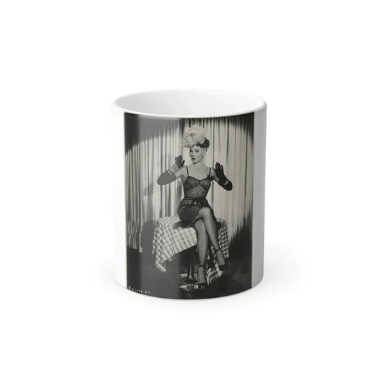 Adele Jergens #139 (Vintage Female Icon) Color Changing Coffee Mug 11oz - Go Mug Yourself