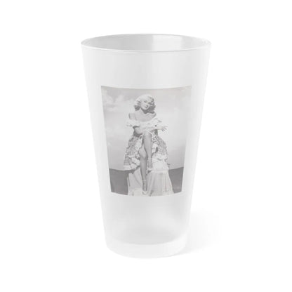 Adele Jergens #14 (Vintage Female Icon) Frosted Pint Glass 16oz-16oz-Frosted-Go Mug Yourself