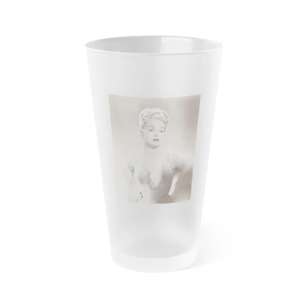 Adele Jergens #140 (Vintage Female Icon) Frosted Pint Glass 16oz-16oz-Frosted-Go Mug Yourself