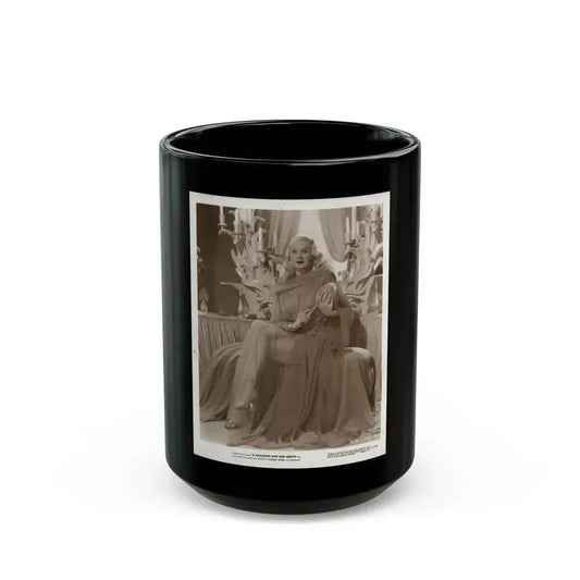 Adele Jergens #143 (Vintage Female Icon) Black Coffee Mug 15oz - Go Mug Yourself