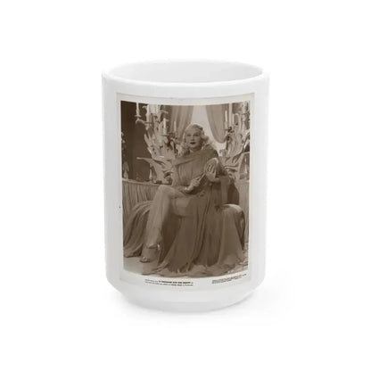 Adele Jergens #143 (Vintage Female Icon) White Coffee Mug 15oz - Go Mug Yourself