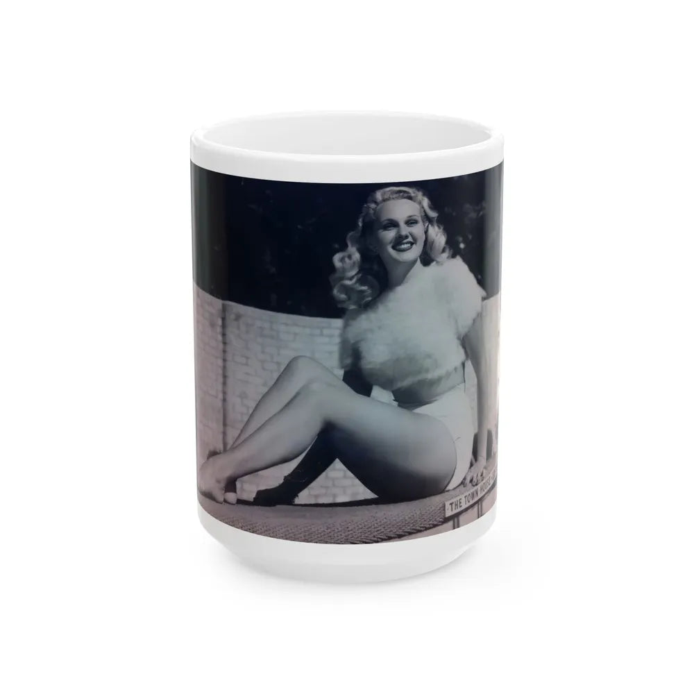 Adele Jergens #147 (Vintage Female Icon) White Coffee Mug-15oz-Go Mug Yourself