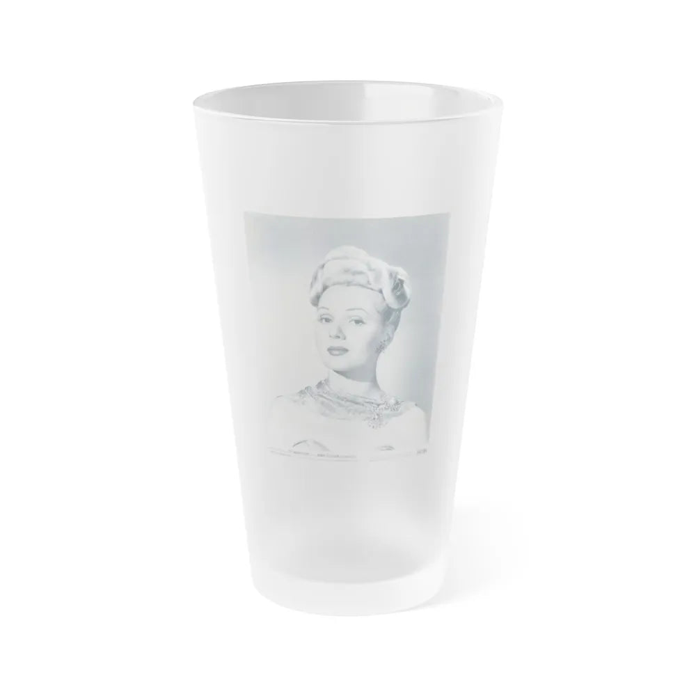 Adele Jergens #151 (Vintage Female Icon) Frosted Pint Glass 16oz-16oz-Frosted-Go Mug Yourself