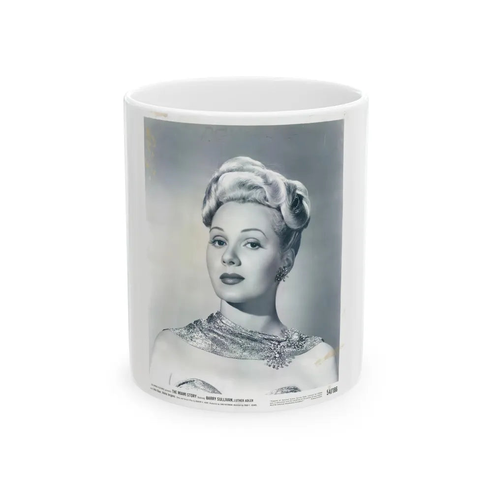 Adele Jergens #151 (Vintage Female Icon) White Coffee Mug-11oz-Go Mug Yourself