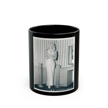 Adele Jergens #154 (Vintage Female Icon) Black Coffee Mug 11oz - Go Mug Yourself