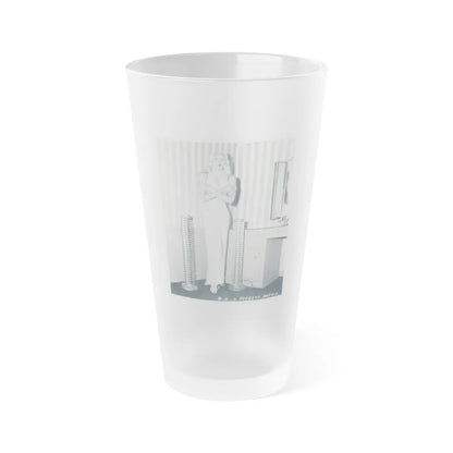 Adele Jergens #154 (Vintage Female Icon) Frosted Pint Glass 16oz-16oz-Frosted-Go Mug Yourself