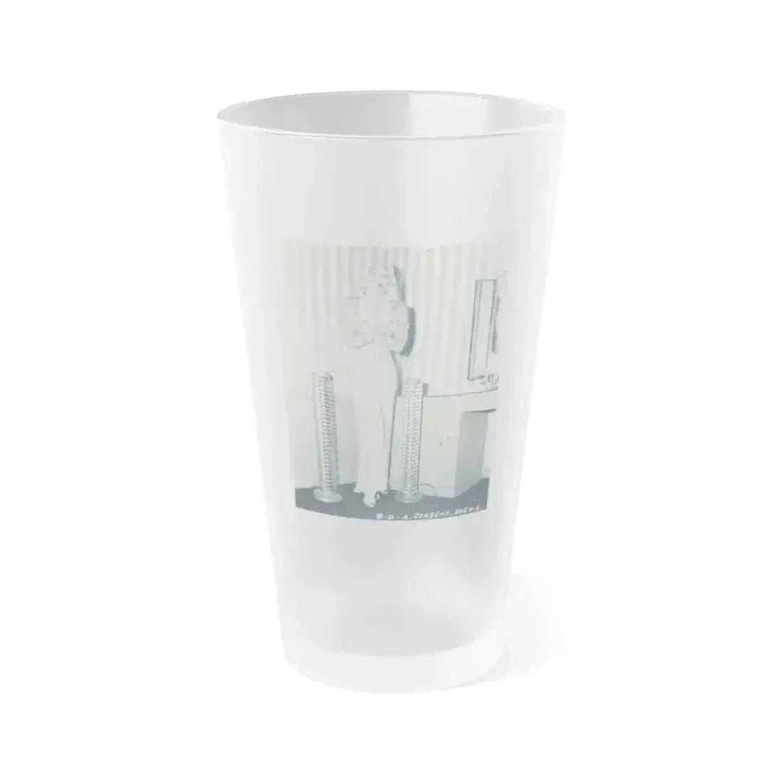 Adele Jergens #154 (Vintage Female Icon) Frosted Pint Glass 16oz 16oz Frosted - Go Mug Yourself