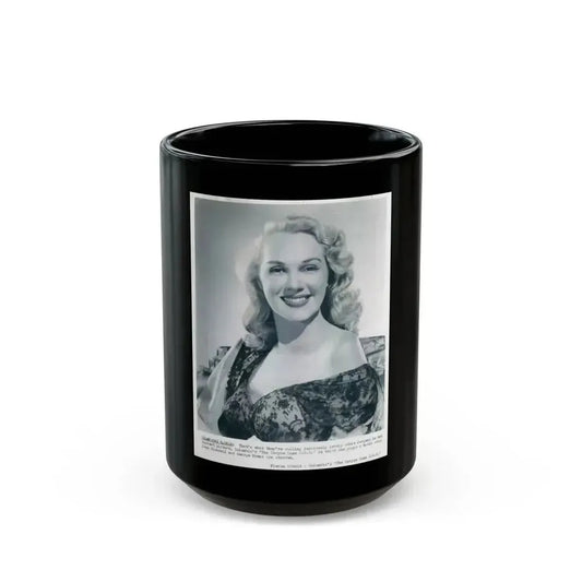 Adele Jergens #155 (Vintage Female Icon) Black Coffee Mug 15oz - Go Mug Yourself