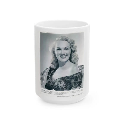 Adele Jergens #155 (Vintage Female Icon) White Coffee Mug-15oz-Go Mug Yourself