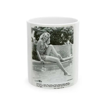 Adele Jergens #156 (Vintage Female Icon) White Coffee Mug 11oz - Go Mug Yourself