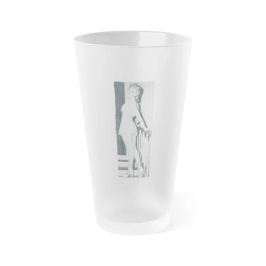 Adele Jergens #158 (Vintage Female Icon) Frosted Pint Glass 16oz-16oz-Frosted-Go Mug Yourself