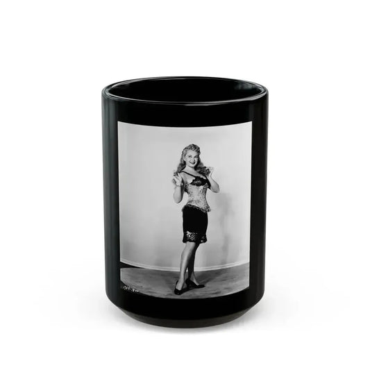 Adele Jergens #166 (Vintage Female Icon) Black Coffee Mug 15oz - Go Mug Yourself