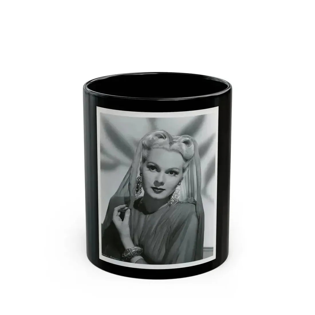 Adele Jergens #167 (Vintage Female Icon) Black Coffee Mug 11oz - Go Mug Yourself