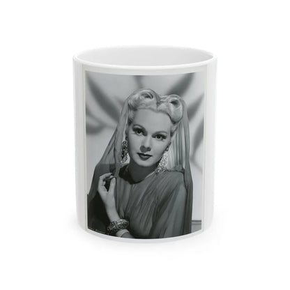 Adele Jergens #167 (Vintage Female Icon) White Coffee Mug-11oz-Go Mug Yourself