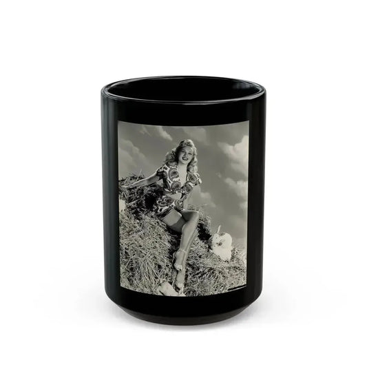 Adele Jergens #176 (Vintage Female Icon) Black Coffee Mug 11oz - Go Mug Yourself