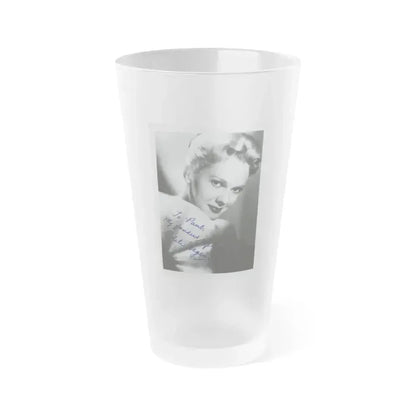 Adele Jergens #178 (Vintage Female Icon) Frosted Pint Glass 16oz 16oz Frosted - Go Mug Yourself